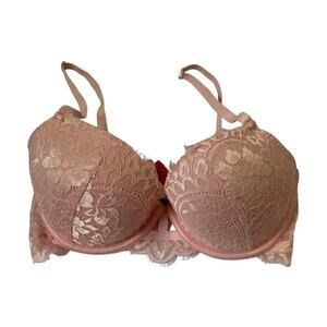 La Senza Diva Bra Peach Lace Multiway Strap Women's Size 32DD | 10D-771
